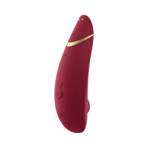 WOMANIZER-PREMIUM 2 SILICONE RECHARGEABLE CLITORAL STIMULATOR BORDEAUX