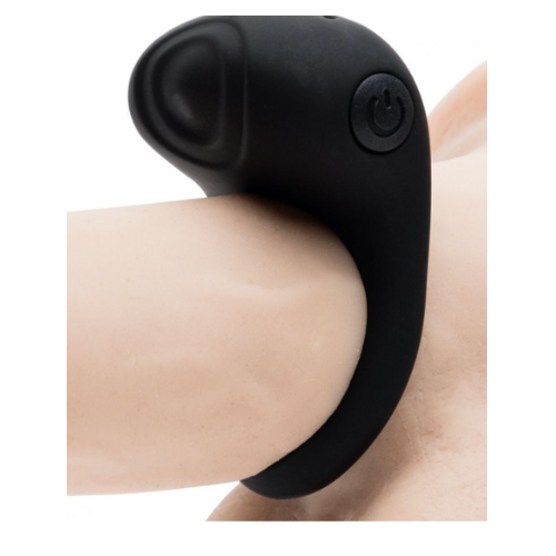 FIFTY SHADES OF GREY-SENSATION RECHARGEABLE VIBRATING LOVE RING BLACK