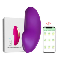 WEARABLE VIBRATOR WITH APP-PURPLE