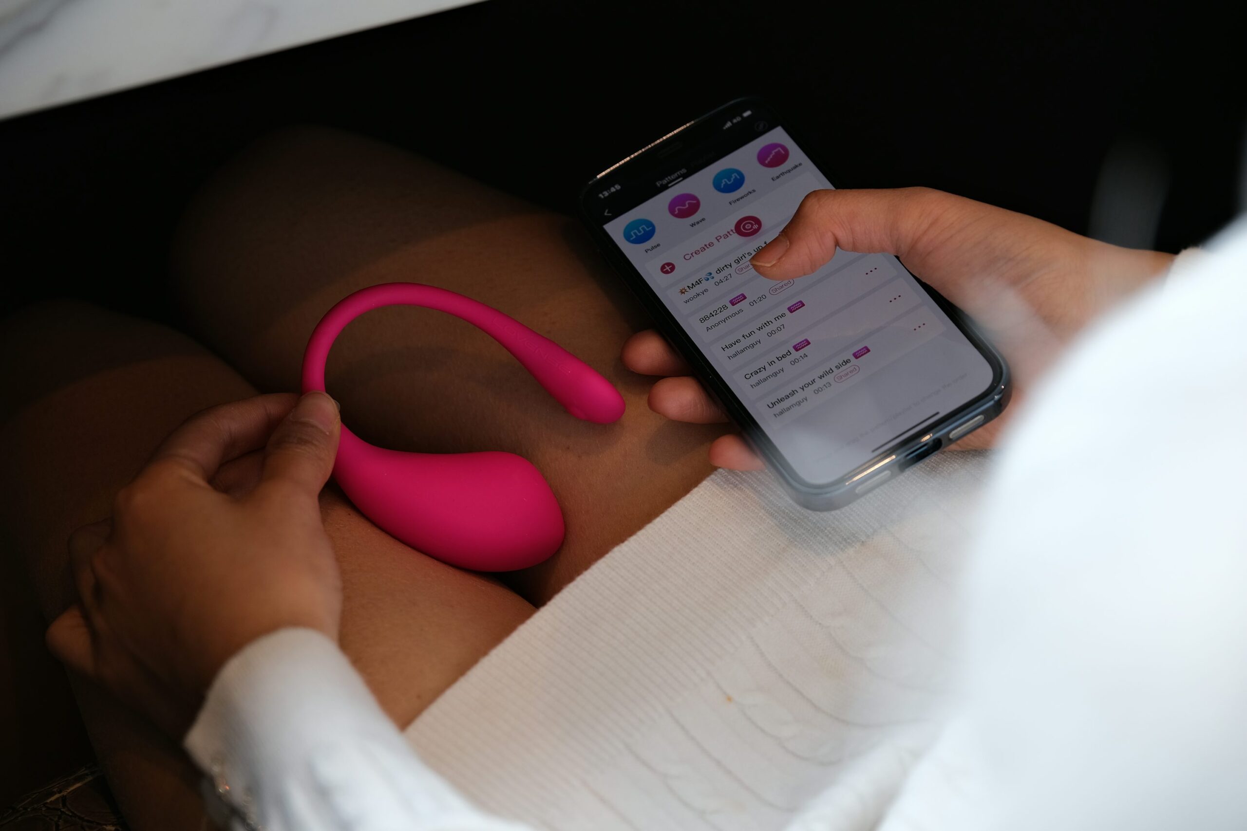 Lovense app control vibrator
