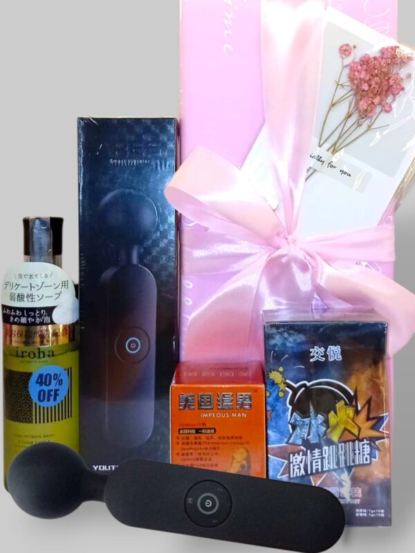 Bundle 5  "This Halloween, we’re treating ourselves… Toys, boosters, and a little sweet oral fun for a night that lasts all night. #SpookyPleasure #CoupleGoals"