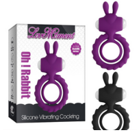 LOVE MOMENT VIBRATING COCK RING-RABBIT DESIGN