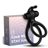 STAY HARD VIBRATING SILICONE COCK RING