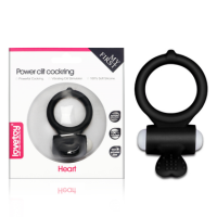 LOVETOY-  HEART POWER CLIT SILICONE COCKRING