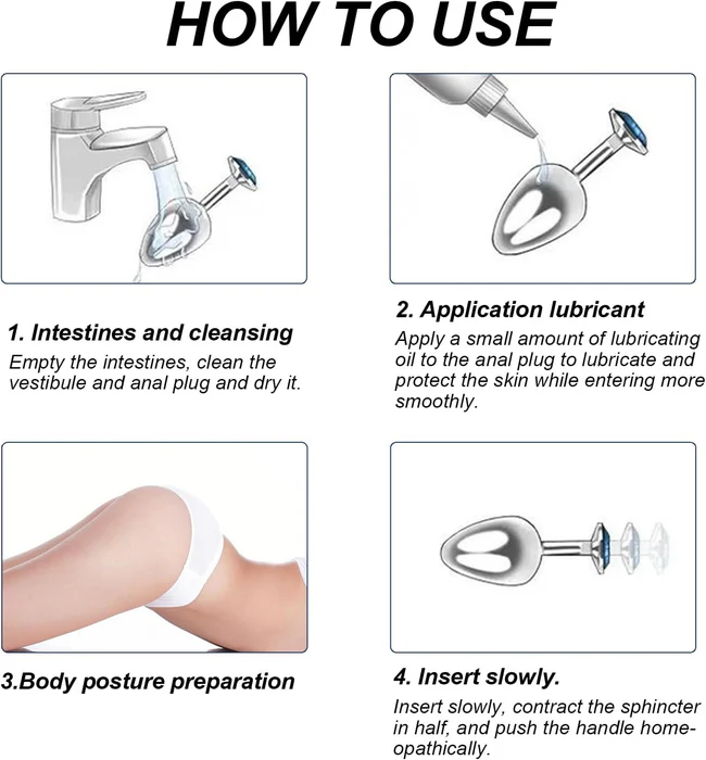 hoe to insert butt plug